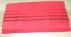 Red cotton face towel with satin boarder