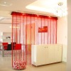 Red dyed string curtain