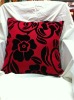 Red flower pillowcase/cover