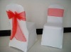 Red organza chair sash