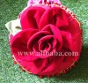 Red rose handmade pillow