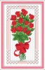 Red roses flowers wholesale cross stitch