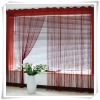 Red string curtain