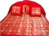 Red wedding quilt cover ,silk bedding set