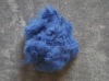 Regenerated polyester staple fiber blue color 1.5d