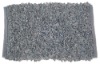 Reversible leather shaggy rugs