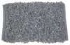 Reversible leather shaggy rugs