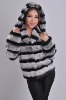 Rex Rabbit Fur Short Jacket with Hood