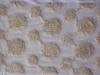 Ribbon Flower Embroidery Fabric with Metallic