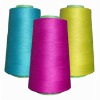 Ring spun virgin color polyester yarn