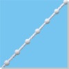 Roller blind components-4.5*12mm white color thick cord bead ball plastic curtain Chain,curtain accessory,vertical blind parts