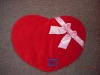 Romantic heart plush back cushion