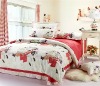 Romantic love fashion design printed bed sheet