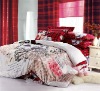 Romantic modern Printed wedding bed sheet set