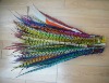 Rooster feather hairs extensions