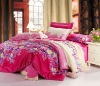 Rose Alice 100% cotton printed bedding set /quilt cover set with 4 pcs