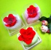 Rose Flower Shape Towel Cake