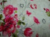 Rose jacquard lace with print