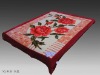 Rose-pattern Mink Soft Blanket (A377)