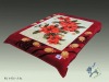 Rose-pattern Mink Soft Blanket (A436)