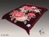 Rose-pattern Mink Soft Blanket (A483)