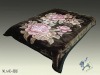 Rose-pattern Mink Soft Blanket (A483)