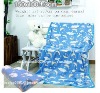 Rotary print two sides brush polar fleece blankets