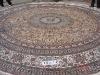 Round Silk&wool handmade carpet 200L