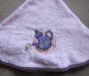 Round kitchen towel with embroidery