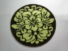 Round polyester kitchen mat