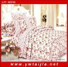 Royal 100% cotton 4 pcs bedding sets/ beautiful flowers print beding sets