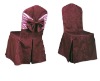 Royal claret-red Satin Universal Chair Covers Wedding NEW