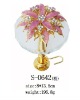 (S-0642) flowerly colorful crystal curtain hanger