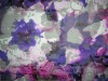 SILK RAYON SATIN FABRIC BURN OUT PRINT