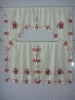Santa Claus embroidery kitchen curtain