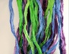 Sari Silk Ribbon Yarns in Plain Color