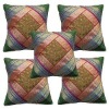 Sari fabric cushion covers