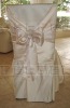 Satin Champagne Chair Cover
