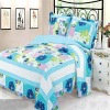 Satin Embroidery Patchwork Quilt
