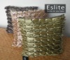 Satin Ribbon Pleated Cushion