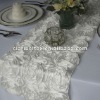 Satin Rosette Wedding table Runner/ Table Runner for Wedding