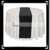 Satin Wedding Table Runner Black