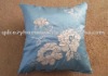 Satin fabric embroidery 45*45cm cushion