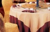 Satin jacquard round Table cover for wedding
