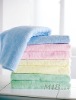 Satin pink bath towel