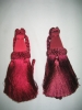 Scarlet curtain tassel