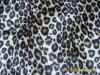 Screen Printed Velboa Fabric with leopard pattern