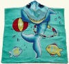 Seafloor park hooded towel