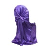 Self Tie Purple Chair Cover