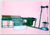 Semi-automatic chain link fence machine